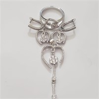 BZ0160 - 73 - B. d'oreilles/Pendentif en argent