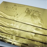 BZ0160 - 83 - Enveloppe de Noël en feuille d'or