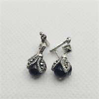 BZ305-170 - Boucles d'oreilles en argent & gemme