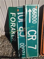 County road signs x3