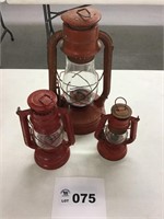 DIETZ LANTERN, RED WHEEL LANTERN , TRIANGLE