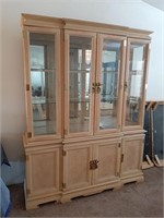 ASAIN STYLE SOLID MAPLE 2PC BUFFET HUTCH