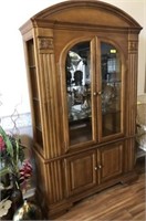 WOOD WITH GLASS DOOR CHINA CABINET