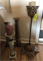 GROUP LOT- CANDLE HOLDERS,