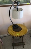 SUNFLOWER TABLE AND LAMP