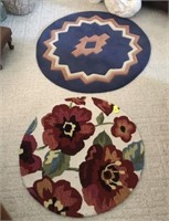 PAIR OF ROUND RUGS SMALLEST FRANCESCA