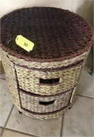 WICKER TYPE 2 DRAWER STAND