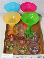 FLATBOX OF DRINKING GLASSES