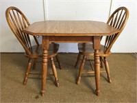 Drop leaf Table & 2 Chairs