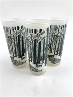 Set of 3 Vintage Hartwick Pines Drinking Glasses