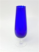 10.75" Cobalt Blue Glass Vase