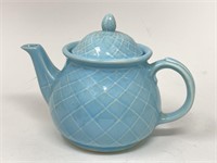 Vintage Blue Ceramic Teapot
