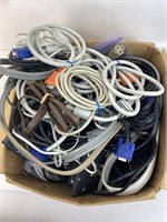 Huge Lot of Computer Cords & More