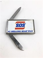 VTG SOS Advertising Knife/ Money Clip