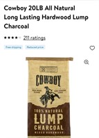 Cowboy 20lb natural charcoal