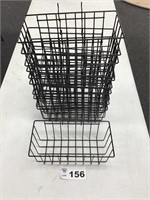 WIRE BASKETS FOR PEGBOARD 11 pcs