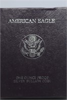 1986-s Proof American Silver Eagle in OGP