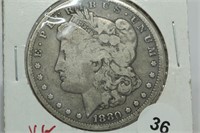 1880 Morgan Dollar VG