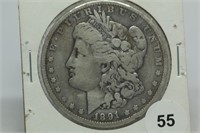 1891-o Morgan Dollar VF