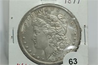 1897 Morgan Dollar MS62, rev toned