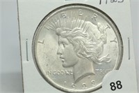 1923 Peace Dollar MS63, Gorgeous full luster!