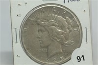 1925 Peace Dollar AU50
