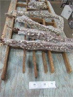3 Small Wooden Ladders 48x7.5 / Decorative