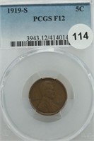 1919-s Lincoln Cent F12