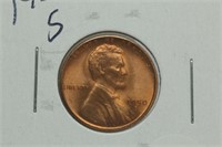 1950-s Lincoln Cent MS65 RD