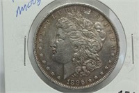 1896 Morgan Silver Dollar MS60 toned