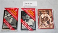 3 UNOPENED PACKAGES OF BASEBALL CARDS