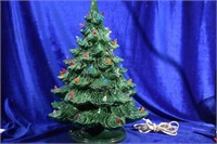 Ceramic Christmas Tree w/ Removeable Colored