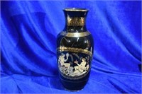 Black and 24k Gold Greek Vase Made in Greece