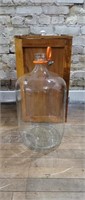 Vintage 5 gallon Glass Water Jug W/ Handle
Comes