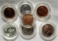 Lot of 7 Collectible US Coins