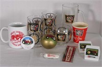 Assorted Cockshutt Glasses, Fridge Magnets,