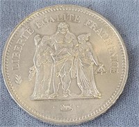 1978 Standard 50 Franc of France SIlver