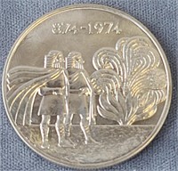 Iceland 500 Kroner 1974 First Settlement Silver