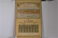 E.F. Sage 1936 Calendar