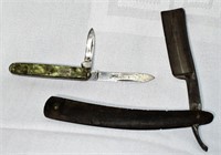 Antique Wade & Butchers Razor & Royal Brand Knife