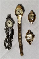 Lot of 4 Vintage Women's Watches