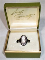 Sterling Sarah Coventry Cameo Ring in Original Box
