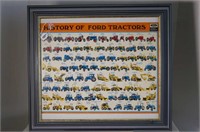 Ford History of Tractors Framed Poster (19"x18")