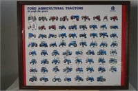 Ford Agricultural Tractors Framed Poster