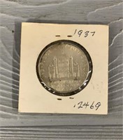 1937 Austrian Silver 2 Shilling Coin BU/MS