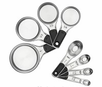 OXO 8 pc Stainless Steel Measuring cup and Spoons