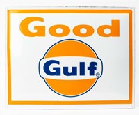 Vintage ‘Good Gulf’ Porcelain Advertising Sign