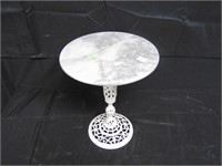 MARBLE PEDESTAL TABLE
