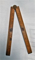 Vintage Lufkin #651 Folding Wooden Ruler