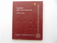 Canadian Small Cent Collection in red coin book